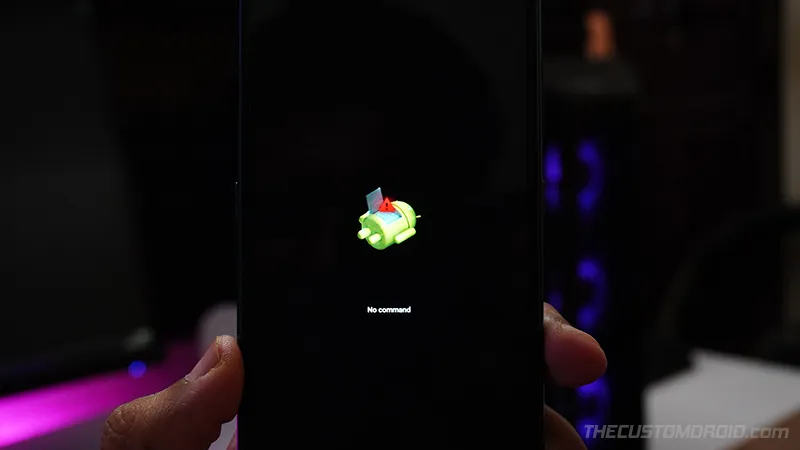 Stock Recovery 'No Command' screen on Nokia 5.3