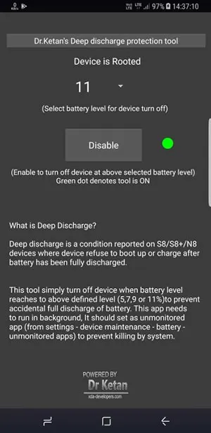 Deep Discharge Protection tool by dr.ketan