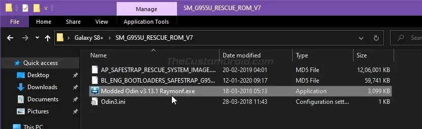 Galaxy S8+ Snapdragon Pre-Rooted Android Nougat ROM Files