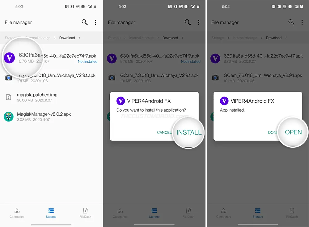 Install ViPER4Android APK on OnePlus 8, OnePlus 8 Pro, and OnePlus 8T