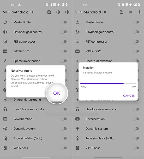 Install ViPER4Android Audio Drivers on OnePlus 8/8 Pro/8T