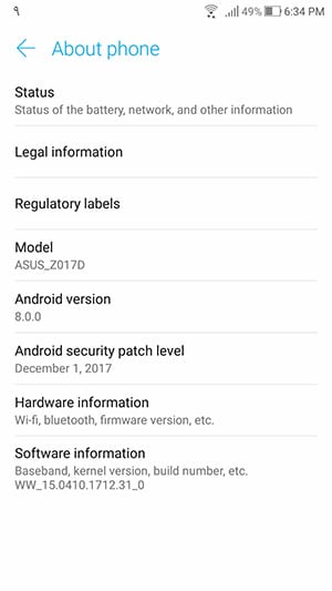 Install Android 8 0 Oreo On Asus Zenfone 3 Ze552kl Ze5kl The Custom Droid