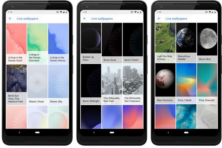 Download Google Pixel 3 Live Wallpapers Port for Android 6.0